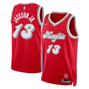 Camiseta Memphis Grizzlies Jaren Jackson JR City Edition 2024-25 Rojo Swingman para Hombre Camiseta Memphis Grizzlies Jaren Jackson JR City Edition 2024-25 Rojo Swingman para Hombre