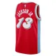 Camiseta Memphis Grizzlies Jaren Jackson JR City Edition 2024-25 Rojo Swingman para Hombre