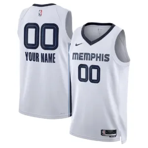Camiseta Memphis Grizzlies Personalizada Association Edition Blanco Swingman para Hombre