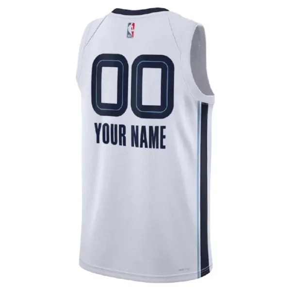 Camiseta Memphis Grizzlies Personalizada Association Edition Blanco Swingman para Hombre