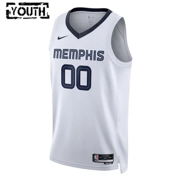 Camiseta Memphis Grizzlies Personalizada Association Edition Blanco Swingman para Niño