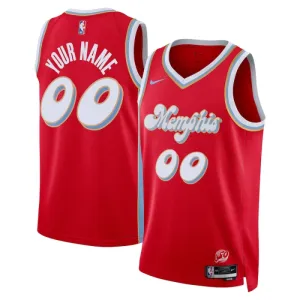 Camiseta Memphis Grizzlies Personalizada City Edition 2024-25 Rojo Swingman para Hombre Camiseta Memphis Grizzlies Personalizada City Edition 2024-25 Rojo Swingman para Hombre