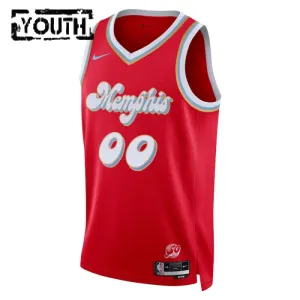 Camiseta Memphis Grizzlies Personalizada City Edition 2024-25 Rojo Swingman para Niño