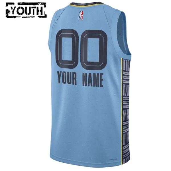 Camiseta Memphis Grizzlies Personalizada Statement Edition Azul Swingman para Niño