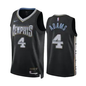 Camiseta Memphis Grizzlies Steven Adams 4 City Edition 2022-23 Negro Swingman para Hombre Camiseta Memphis Grizzlies Steven Adams 4 City Edition 2022-23 Negro Swingman para Hombre