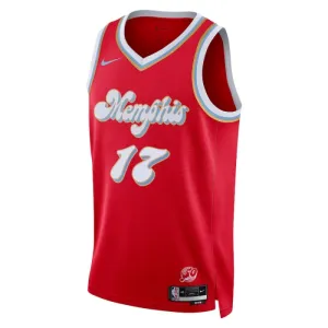 Camiseta Memphis Grizzlies Yuki Kawamura City Edition 2024-25 Rojo Swingman para Hombre