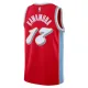 Camiseta Memphis Grizzlies Yuki Kawamura City Edition 2024-25 Rojo Swingman para Hombre