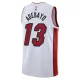 Camiseta Miami Heat Bam Adebayo 13 Association Edition Blanco Swingman para Hombre