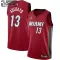 Camiseta Miami Heat Bam Adebayo 13 Icon Edition Rojo Swingman para Niño