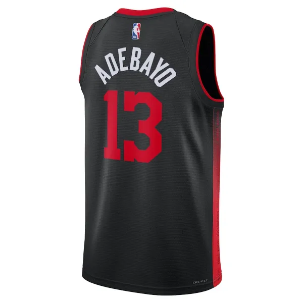 Camiseta Miami Heat Bam Adebayo City Edition 2023-24 Negro Swingman para Hombre