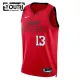 Camiseta Miami Heat Bam Adebayo City Edition 2024-25 Rojo Swingman para Niño