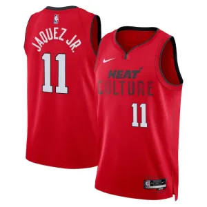 Camiseta Miami Heat Jaime Jaquez JR City Edition 2024-25 Rojo Swingman para Hombre