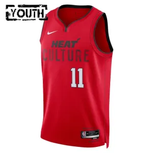 Camiseta Miami Heat Jaime Jaquez JR City Edition 2024-25 Rojo Swingman para Niño