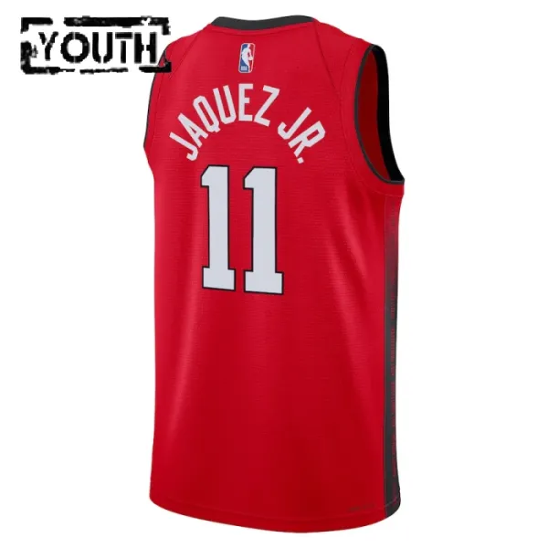 Camiseta Miami Heat Jaime Jaquez JR City Edition 2024-25 Rojo Swingman para Niño