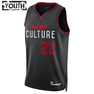 Camiseta Miami Heat Jimmy Butler City Edition 2023-24 Negro Swingman para Niño
