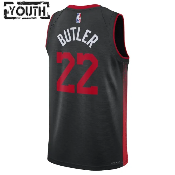 Camiseta Miami Heat Jimmy Butler City Edition 2023-24 Negro Swingman para Niño