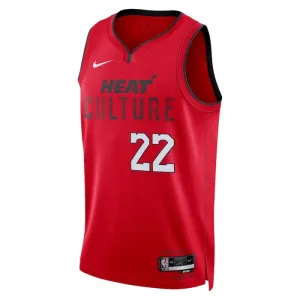 Camiseta Miami Heat Jimmy Butler City Edition 2024-25 Rojo Swingman para Hombre