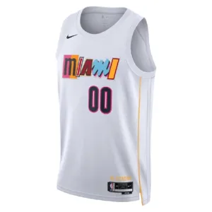 Camiseta Miami Heat Personalizada City Edition 2022-23 Blanco Swingman para Hombre