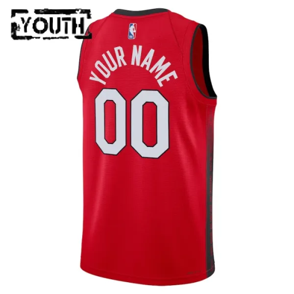 Camiseta Miami Heat Personalizada City Edition 2024-25 Rojo Swingman para Niño