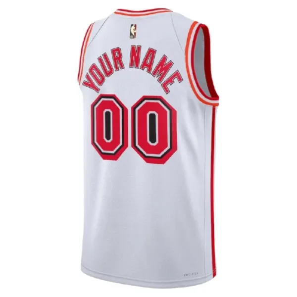 Camiseta Miami Heat Personalizada Classic Edition 2022-23 Blanco Swingman para Hombre