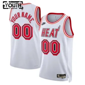 Camiseta Miami Heat Personalizada Classic Edition 2022-23 Blanco Swingman para Niño