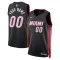 Camiseta Miami Heat Personalizada Icon Edition Negro Swingman para Hombre