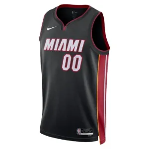 Camiseta Miami Heat Personalizada Icon Edition Negro Swingman para Hombre