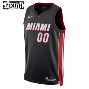 Camiseta Miami Heat Personalizada Icon Edition Negro Swingman para Niño