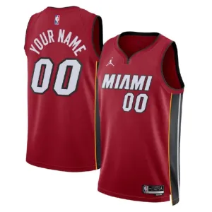 Camiseta Miami Heat Personalizada Statement Edition Rojo Swingman para Hombre