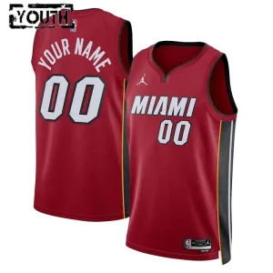 Camiseta Miami Heat Personalizada Statement Edition Rojo Swingman para Niño