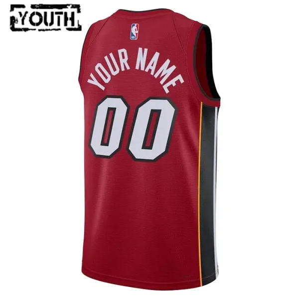 Camiseta Miami Heat Personalizada Statement Edition Rojo Swingman para Niño