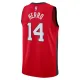 Camiseta Miami Heat Tyler Herro City Edition 2024-25 Rojo Swingman para Hombre