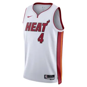 Camiseta Miami Heat Victor Oladipo 4 Association Edition Blanco Swingman para Hombre