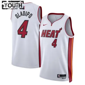 Camiseta Miami Heat Victor Oladipo 4 Association Edition Blanco Swingman para Niño