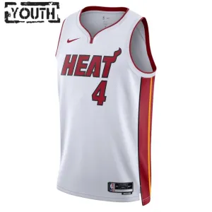 Camiseta Miami Heat Victor Oladipo 4 Association Edition Blanco Swingman para Niño