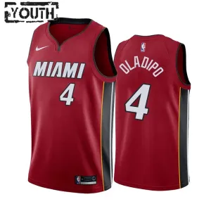 Camiseta Miami Heat Victor Oladipo 4 Icon Edition Rojo Swingman para Niño