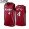 Camiseta Miami Heat Victor Oladipo 4 Icon Edition Rojo Swingman para Niño
