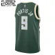 Camiseta Milwaukee Bucks Bobby Portis JR 9 Icon Edition Verde Swingman para Niño