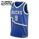 Camiseta Milwaukee Bucks Bobby Portis JR City Edition 2024-25 Azul Swingman para Niño