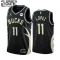 Camiseta Milwaukee Bucks Brook Lopez 11 Statement Edition Negro Swingman para Niño