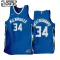 Camiseta Milwaukee Bucks Giannis Antetokounmpo 34 City Edition 2022-23 Azul Swingman para Niño