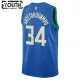 Camiseta Milwaukee Bucks Giannis Antetokounmpo City Edition 2023-24 Real Swingman para Niño