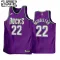 Camiseta Milwaukee Bucks Khris Middleton 22 purple Classic Edition 2022-23 Swingman para Niño