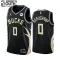 Camiseta Milwaukee Bucks Marjon Beauchamp 0 Statement Edition Negro Swingman para Niño