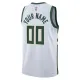 Camiseta Milwaukee Bucks Personalizada Association Edition Blanco Swingman para Hombre