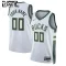 Camiseta Milwaukee Bucks Personalizada Association Edition Blanco Swingman para Niño