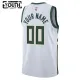 Camiseta Milwaukee Bucks Personalizada Association Edition Blanco Swingman para Niño