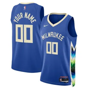 Camiseta Milwaukee Bucks Personalizada City Edition 2022-23 Swingman para Hombre