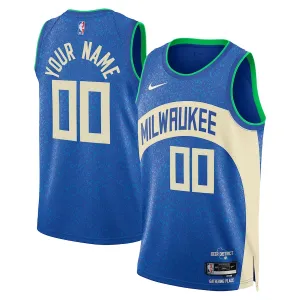 Camiseta Milwaukee Bucks Personalizada City Edition 2023-24 Swingman para Hombre