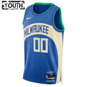 Camiseta Milwaukee Bucks Personalizada City Edition 2023-24 Swingman para Niño